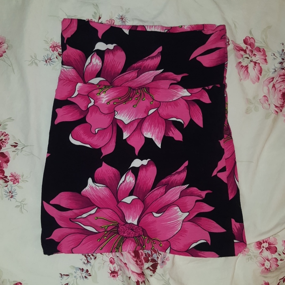 Floral Bodycon Skirt